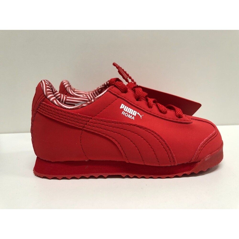 PUMA ROMA NM  Kids Sneakers Shoes Unisex US 8M color red/white -360460 05 - Picture 2 of 8